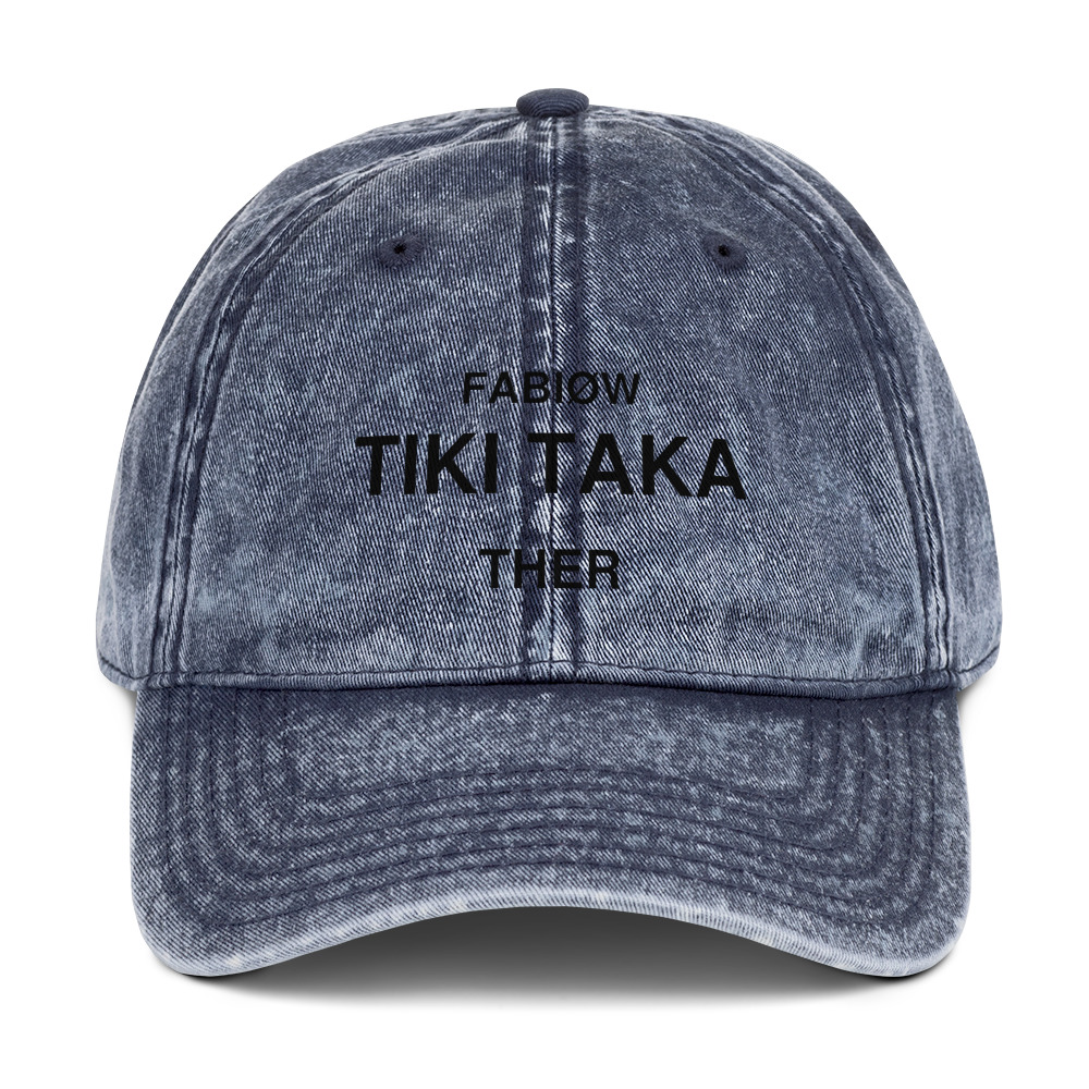 Vintage Cotton Twill Cap (merch Ther x fabiow tiki taka)